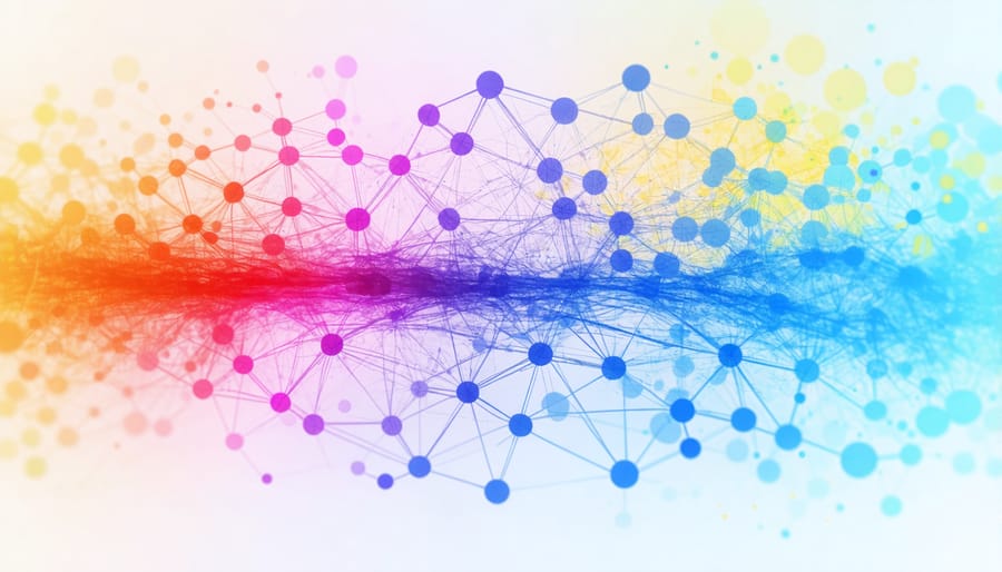 Visual representation of emotional spread through social media networks