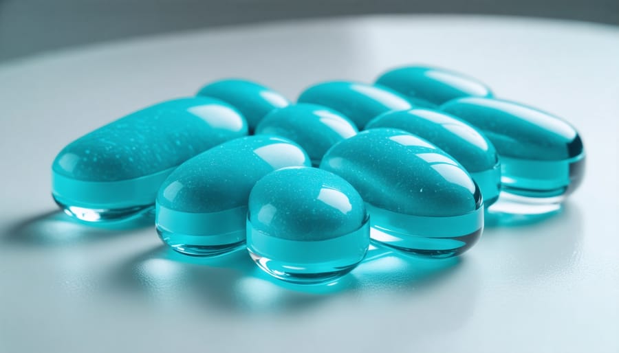 Laboratory researcher conducting pharmacokinetic analysis for improved THC gummy formulations